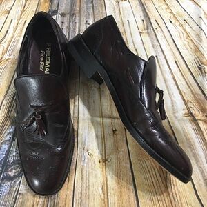 Freeman Free-Flex Burgundy Leather Dress Shoes